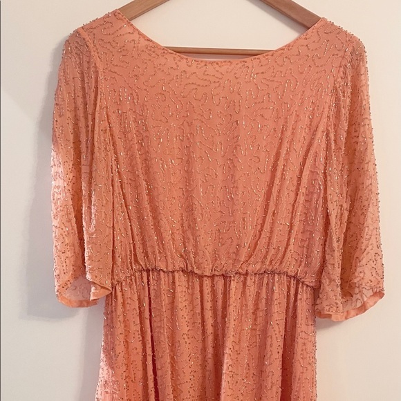 Alice + Olivia beaded cocktail dress.